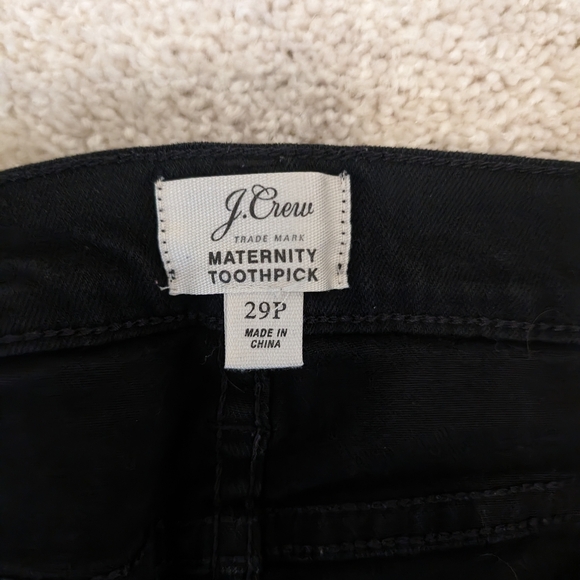 J. Crew Maternity Toothpick Black Jeans - Picture 5 of 5